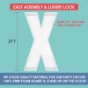2FT Letter X Mosaic Balloon Frame Letter DIY Fillable Letters Kit for Birthday Party Wedding Backdrop Decor view 2