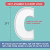 2FT Letter C Mosaic Balloon Frame Letter DIY Fillable Letters Kit for Birthday Party Wedding Backdrop Decor view 2