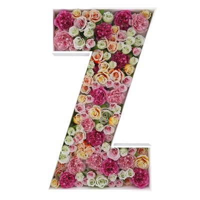 2FT Letter Z Mosaic Balloon Frame Letter DIY Fillable Letters Kit for Birthday Party Wedding Backdrop Decor