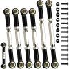 (2026 Upgrade) 78-108mm Stainless Steel Turnbuckles/Camber Link for 1/10 Traxxas Slash 4X4 VXL/Rustler 4X4 /Stampede 4X4 VXL/Hoss 4X4 RC Car Hops Up Parts(Black) view 1