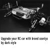 (2026 Upgrade) 78-108mm Stainless Steel Turnbuckles/Camber Link for 1/10 Traxxas Slash 4X4 VXL/Rustler 4X4 /Stampede 4X4 VXL/Hoss 4X4 RC Car Hops Up Parts(Black) view 2