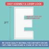 2FT Letter E Mosaic Balloon Frame Letter DIY Fillable Letters Kit for Birthday Party Wedding Backdrop Decor view 2