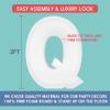 2FT Letter Q Mosaic Balloon Frame Letter DIY Fillable Letters Kit for Birthday Party Wedding Backdrop Decor view 2
