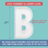 2FT Letter B Mosaic Balloon Frame Letter DIY Fillable Letters Kit for Birthday Party Wedding Backdrop Decor view 2