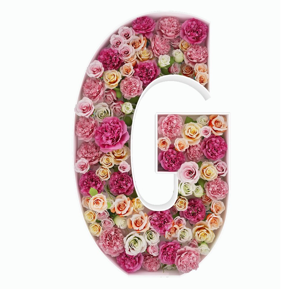 2FT Letter G Mosaic Balloon Frame Letter DIY Fillable Letters Kit for Birthday Party Wedding Backdrop Decor
