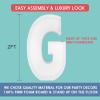 2FT Letter G Mosaic Balloon Frame Letter DIY Fillable Letters Kit for Birthday Party Wedding Backdrop Decor view 2