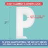 2FT Letter P Mosaic Balloon Frame Letter DIY Fillable Letters Kit for Birthday Party Wedding Backdrop Decor view 2