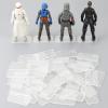 Star Was Black Series 6 inch Action Figure Stand, 1/12 Scale Original Support Display Feet Stands with Peg, Figures Toy Organizer Bases Holder Accessories - Multi-Pegs - Square - 32Packs view 1