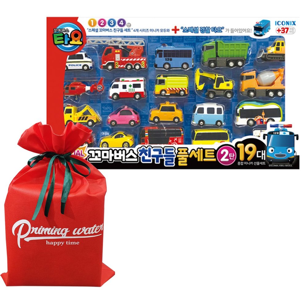 priming water Tayo Little Bus Friends Special Full 19pcs Set Collectors Display Vehicle Ver.2