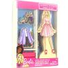 Barbie Magnetic Wooden Dress Up Toy  Pretend Play Set with Wooden Barbie Doll, Mix & Match Outfits & Storage Box  Educational Magnetic Toy for Girls Ages 3+ view 2