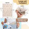 Vegan Leather Portable Changing Pad - Waterproof Compact Baby Changing Mat - Foldable Travel Diaper Changing Pad, Newborns Shower Gifts (Olive Branch with Strap, 20"*28") view 4