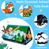Aboosam Tummy Time Baby Mirror Toys 0-6 6-12 Months - Montessori Infant Toys Brain Development with Crinkle Cloth Book and Teether - High Contrast Newborn Sensory Toys for Babies Boys Girls Gifts view 4