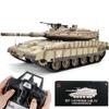 Ssccgym Large Remote Control Heavy Tank ISR Merkava MK4 Main Battle Tank War Military Desert Yellow RC Vehicle Simulation Smoke Airsoft BB Shooting (Standard RC Tank) view 1