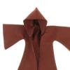 1/12 Scale Hoodie Cloak, Medieval Knights Cloak, Fashion Stylish Retro Cosplay Outfit Soldier Costume Long Cape for 6'' inch Soldier Figures, Brown view 3