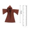 1/12 Scale Hoodie Cloak, Medieval Knights Cloak, Fashion Stylish Retro Cosplay Outfit Soldier Costume Long Cape for 6'' inch Soldier Figures, Brown view 4