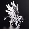 4 Pack 3D Metal Puzzle Model Set - Lion, Fox, Wolf, and Horse - Assembly Detachable DIY Ornaments - Perfect for Adults view 3