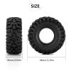 INJORA 1.0 Tires - 58 * 24mm Swamp Stomper S5 Tires for SCX24 AX24 TRX4M FCX24 1/24 1/18 RC Crawler Car,T1015 view 4