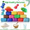 Dinosaur Dough for Kids Play Tool Set for Toddlers, Kitchen Creations Playset and DIY Toy Set, Dough Birthday Holiday Gift Dinosaur Toys for Kids 3-5 and Up Boys and Girls view 2