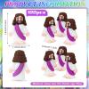 100 Pcs Mini Jesus Figures in Bulk Christian Religious Jesus Figurines Gift Toys Sunday Prizes Little Christ Figurines Purple Party Decor to Hide Baptism Religious Easter Egg Stuffers Original Design view 2