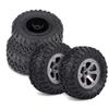 HERCHR 1/16 RC Crawler Tires, 4pcs/Set Anti-Skid RC Crawler Tires Rubber Tyres Remote Control Militaty Car Part Accessory view 2