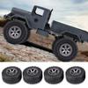 HERCHR 1/16 RC Crawler Tires, 4pcs/Set Anti-Skid RC Crawler Tires Rubber Tyres Remote Control Militaty Car Part Accessory view 3