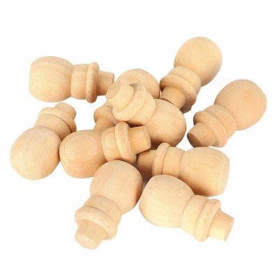 30Pcs Unfinished Wood Peg Dolls, Snowman Wooden Tiny Doll Wood Snowman Figures Wooden Peg People for Craft Art Projects and Decoration