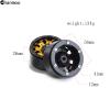 Chanmoo 1.9 RC Beadlock Wheels Rims With 12mm Hex 1.9 Inch Metal Wheel Hub For 1/10 RC Crawler Car SCX10 SCX10 II 90046 SCX10 III TRAXXAS TRX4 Axial Tamiya CC01 D90 1.9 RC Crawler Tires 4PCS (Gold) view 2