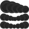 ULTECHNOVO Round Bank Piggy Bank Stoppers - 20pcs Rubber Piggy Bank Stopper Rubber Saving Box Plug Black Money Jar Replacement Covers(5 Sizes) view 1