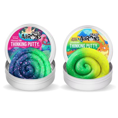 Crazy Aaron's Mermaid Tale & Magic Dragon Thinking Putty Bundle