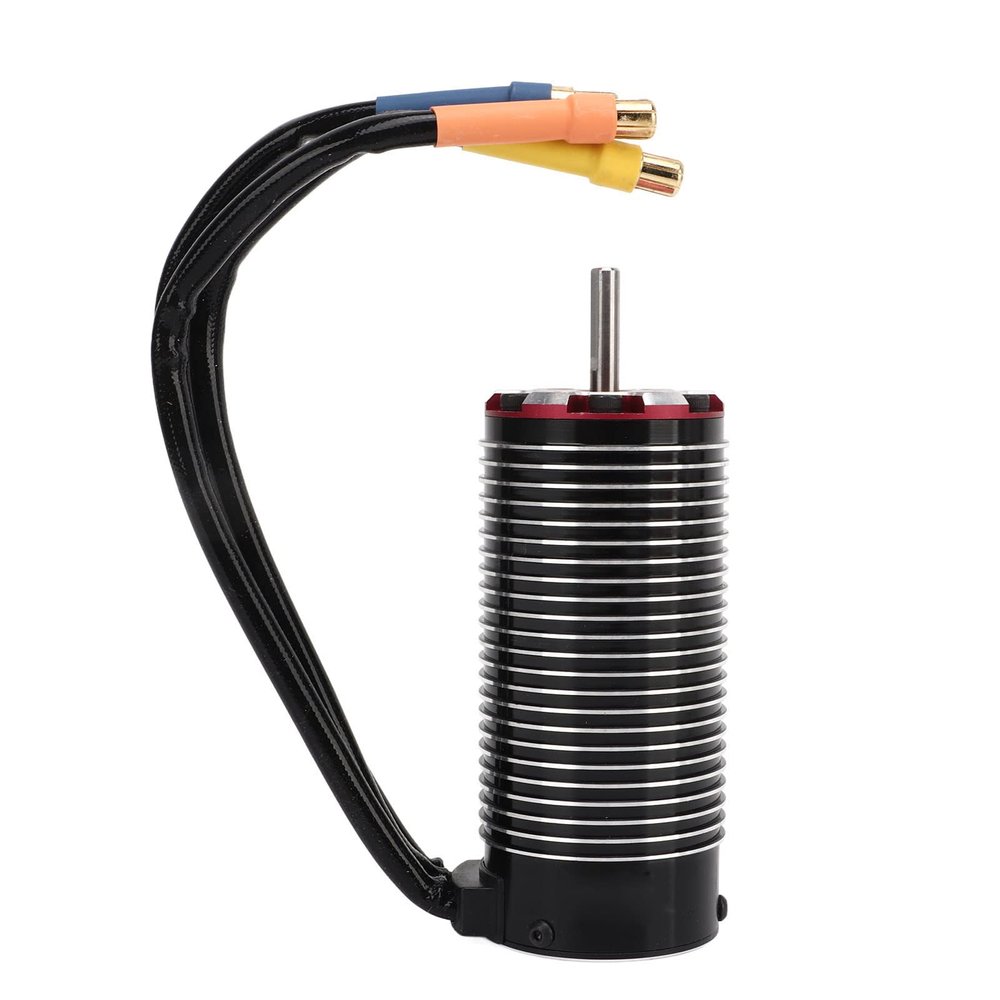 Wisecoco Brushless Motor, 4092 1450KV Strong Torsion RC Car Motor Sensorless Brushless Motor RC Car Engine Starter Kit Accessory for MX07 4WD 1/7 RC Car