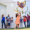 Mexican Piata with Golden Cones, 33 Feet of Rope and Can Hold up to 3 Pounds of Piata Filler - 32 Inches Unfolded, Handmade for Adults, 50 grams of Confetti (Gold Cones) view 4