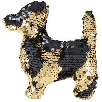 Forest & Twelfth Flip Sequin Mini Puppy, Toys for Boys & Girls, Color Changing Fabric, Bulk Birthday Party Favors for Kids, School Treasure Box Prizes for Classroom, Stocking Stuffers (5-Inch Puppy)