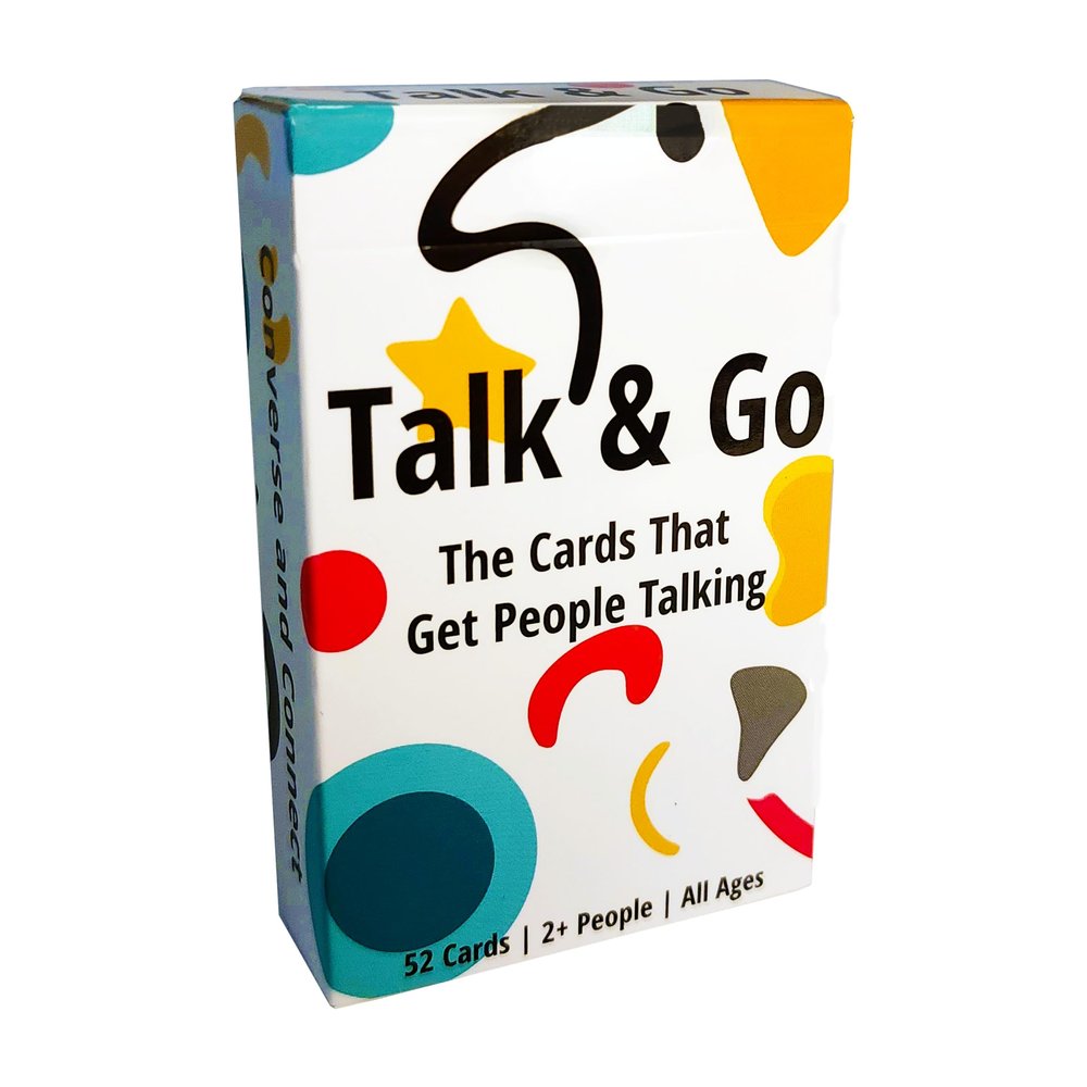 Talk and Go Conversation Starter Cards for Date Night | Fun Couples Activities, Bonding Icebreaker Topics, Connecting Families and Friends, Meaningful Relationship Building & Communication Questions