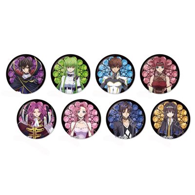 [Anime Characters] Code Geass: Lelouch of The Rebellion Metallic Can Badge, All 8 Types A Box *