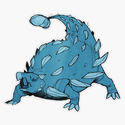 Ankylosaurus Sticker Decal Size 5"