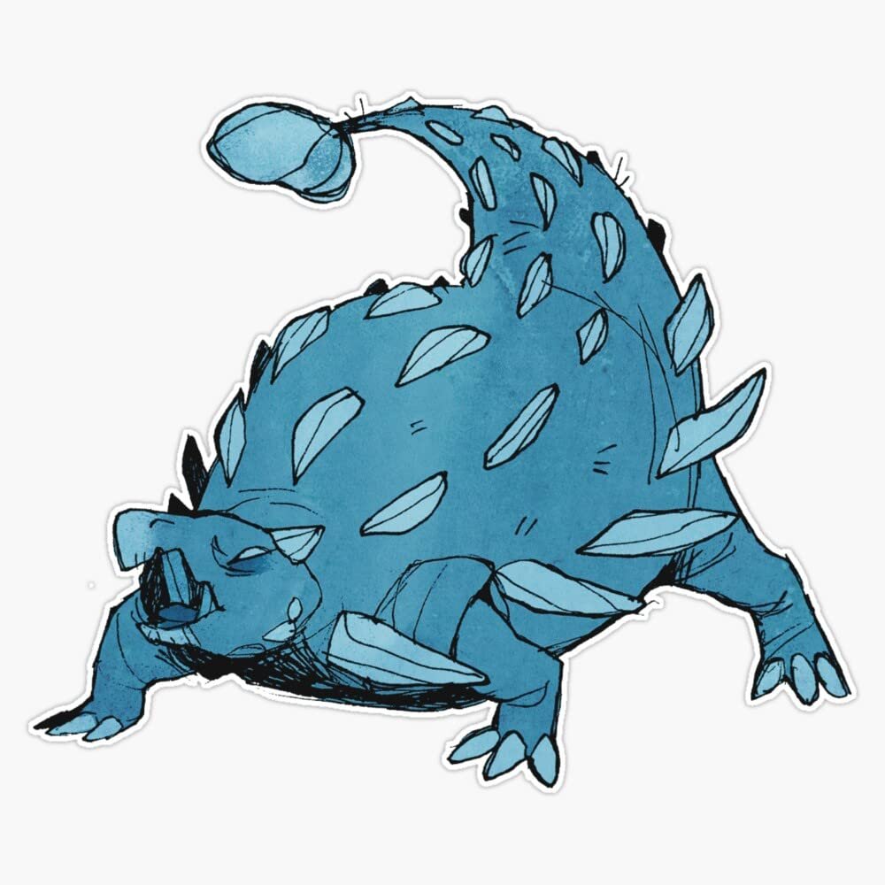 Ankylosaurus Sticker Decal Size 5"