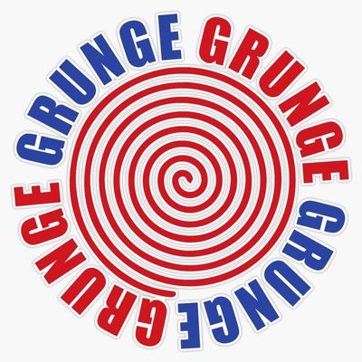 Grunge Sticker Decal Size 5"
