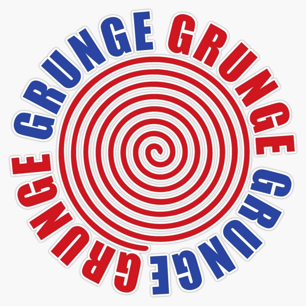 Grunge Sticker Decal Size 5"