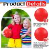 Hiboom 12 Pcs Playground Balls 5 Inch Dodgeball Playground Balls Kick Outdoor Inflatable with 1 Pcs Hand Pump for Adults Yoga Exercise Gym Schoolyard(Red) view 2