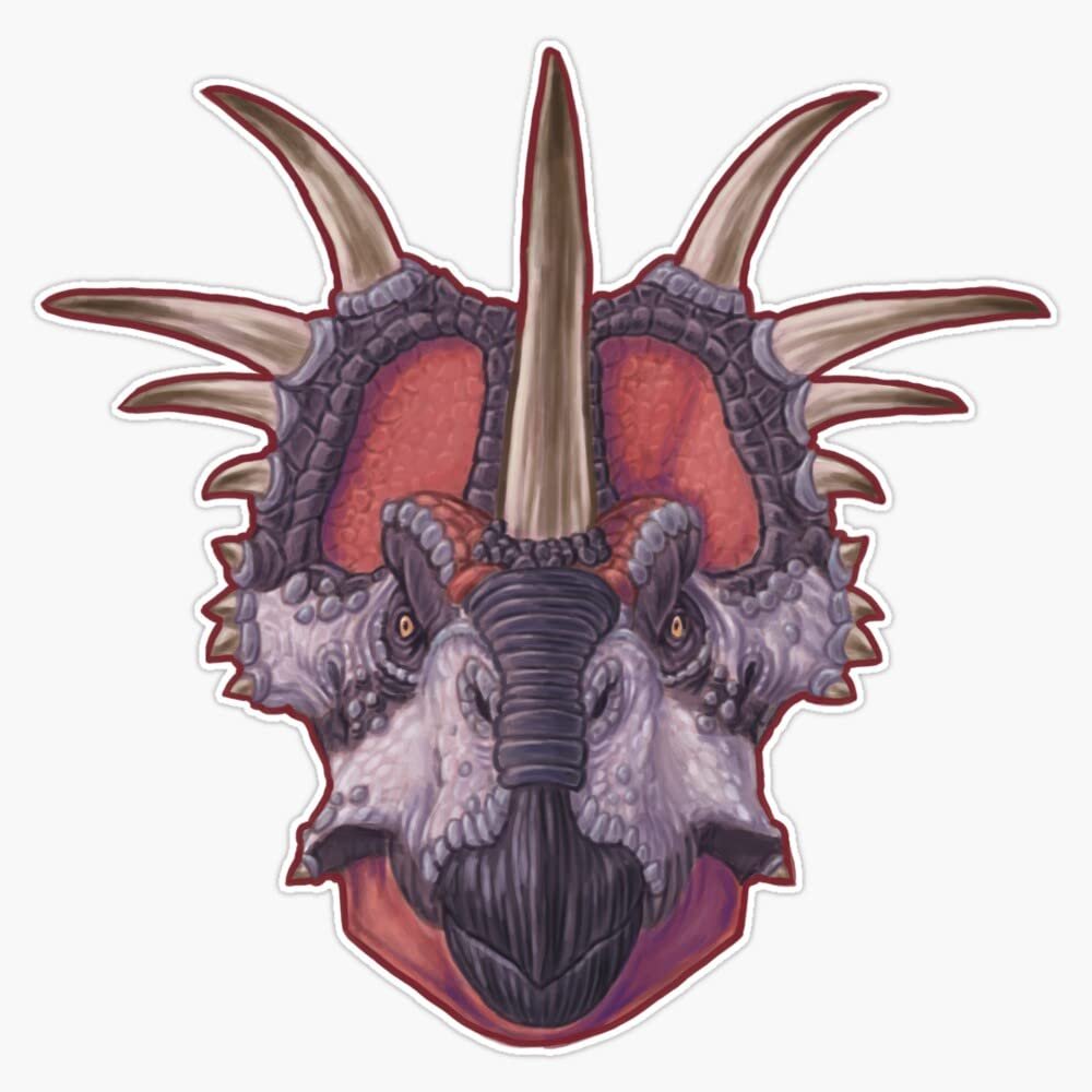 Styracosaurus Albertensis Sticker Decal Size 5"