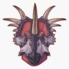 Styracosaurus Albertensis Sticker Decal Size 5" view 1