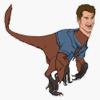 Velocibrosnan Sticker Decal Size 5" view 1