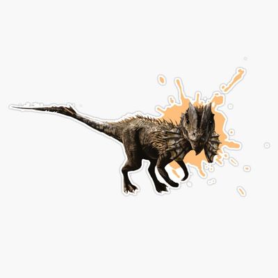 Dilophosaur Sticker Decal Size 5"