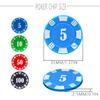400 Plastic Poker Chips with Storage Box Set,Denomination Printed Casino Style Chip for Texas Home Game Holdem Poker Nights,Blackjack,Roulette Games,Casino Parties view 4