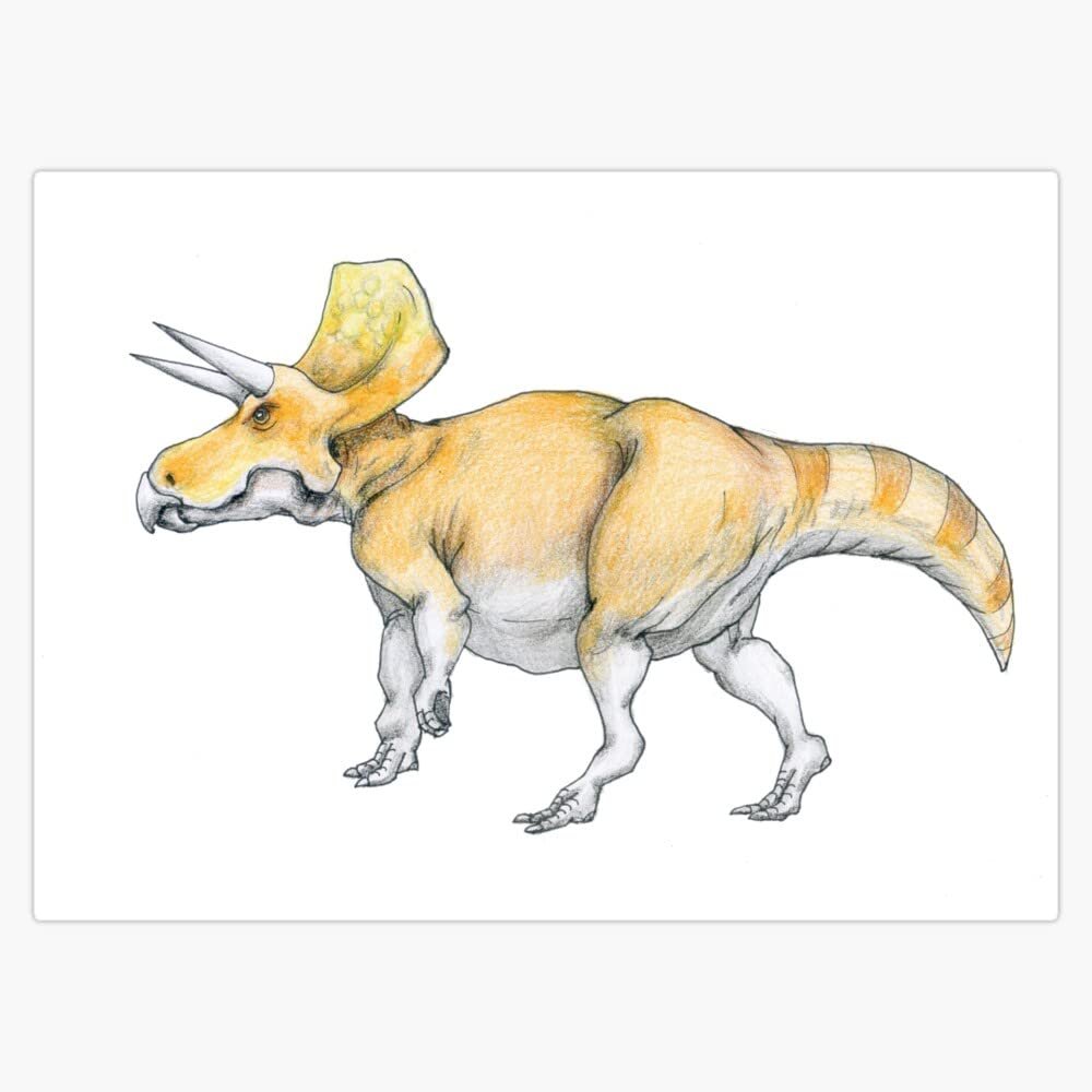 Triceratops/Zuniceratops Sticker Decal Size 5"