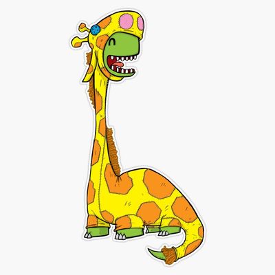Bronto-Raffe Sticker Decal Size 5"