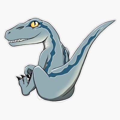 Blue Sticker Decal Size 5"