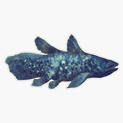 Coelacanth Sticker Decal Size 5"