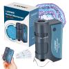 60x-120x Mini Pocket Microscope for Kids Adults, Portable Handheld Microscope with Microscope Slides, Miniscope Portable Microscope for Kids Little Scientist Students School Minilabsters Education view 1