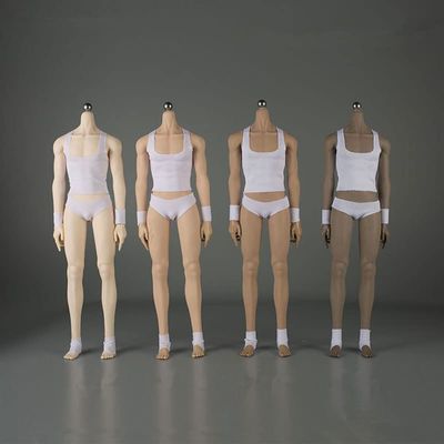 1/6 Scale Male Body,JIAOU Doll 12inch Super Flexible Male Seamless Long Legs Muscle Action Figure Body Collectible (JOK-17A-BS Suntan Skin)